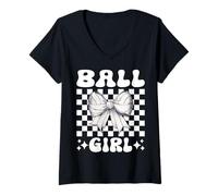 Mujer Pelota Chica Voleibol Chica Camiseta Cuello V