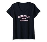 Mujer Pemberley Derbyshire Orgullo y prejuicio 1813 Jane Austen Camiseta Cuello V