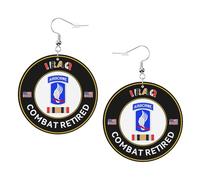 Mujer Pendientes 173.ª Brigada De Combate De Irak Retirado Pendiente De Lágrima Cómodo Pendiente Vintage Pendientes De Gota Para Decoración Niñas Cumpleaños