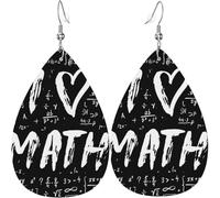 Mujer Pendientes Me Encantan Las Matemáticas Pendiente Colgantes Cómodo Pendiente Vintage Pendientes De Gota Para Niñas Fiesta Mujeres