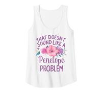 Mujer Penelope Personalized Cute Flower Girls Penelope Name Camiseta sin Mangas