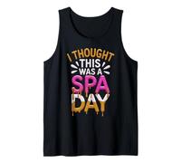 Mujer pensé Que Esto era un día de SPA Mud Run Team Mudding Girl Camiseta sin Mangas