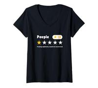 Mujer People One Star-Nightmare no recomendaría a un Cliente Divertido Camiseta Cuello V