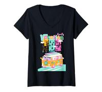 Mujer Peppa Pig Family Vacation Road Trip I Heart NY City Skyline Camiseta Cuello V