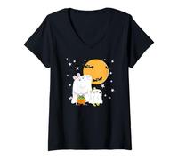 Mujer Peppa Pig Halloween Big Boo and Little Boo Costumes Camiseta Cuello V