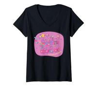 Mujer Peppa Pig Party Bus Camiseta Cuello V