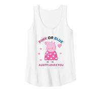 Mujer Peppa Pig Pink Or Blue Aunty Pig Loves You Camiseta sin Mangas