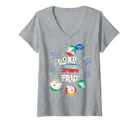 Mujer Peppa Pig Road Trip I Spy with My Little Eye S Is For Ship Camiseta Cuello V