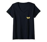 Mujer Pequeñas Luciérnagas Linda Hada Simple Luciérnaga Camiseta Cuello V
