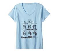 Mujer Pequeñas Mujeres en la Literatura, Jane Austen, Bronte Sisters Camiseta Cuello V