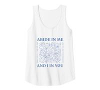 Mujer Permanece En Mí Y Yo En Ti Soy La Vid Juan 15:4-5 Flores Camiseta sin Mangas