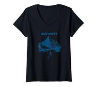 Mujer Pero por qué - Nihilista - Pingüino - Montañas - Long Road - Nieve Camiseta Cuello V