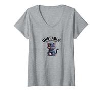Mujer Perros Amantes OVNI Alien Funny Merch Extraterrestre Mascota Peludo Camiseta Cuello V