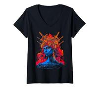 Mujer Persefoneia Esposa de Hades Reina del Inframundo Camiseta Cuello V