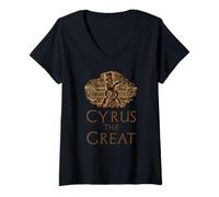 Mujer Persia Antigua - Ciro el Grande - Historia Persa clásica Camiseta Cuello V
