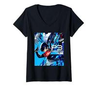 Mujer Persona 3 Reload Protaganist Box Art Video Game Camiseta Cuello V
