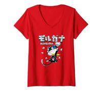 Mujer Persona 5 Morgana with Kanji and Diamonds RPG Video Game Camiseta Cuello V