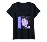 Mujer Personaje japonés LoFi Girl Anime - Estética Japonesa Camiseta Cuello V