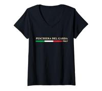 Mujer Peschiera del Garda Camiseta Cuello V