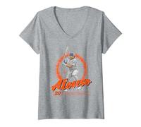 Mujer Pete Alonso | Jugadores de béisbol de la MLB de Nueva York M | MLBPAL305N Camiseta Cuello V