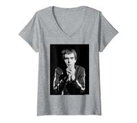 Mujer Peter Gabriel Genesis Frontman por Allan Ballard Camiseta Cuello V