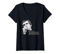 Mujer Peter Gabriel, líder de Génesis, en Directo por Allan Ballard Camiseta Cuello V