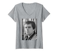 Mujer Peter Gabriel Solsbury Hill Cantante Génesis por Allan Ballard Camiseta Cuello V