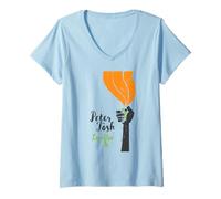 Mujer Peter Tosh Legalize It Light Flame Camiseta Cuello V