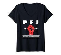 Mujer PFJ Frente Popular de Judea - Revolución del Grial Camiseta Cuello V