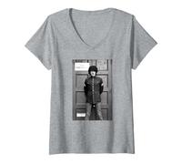 Mujer Phil Lynott De Thin Lizzy 1980 Chinatown Azúcar Blues Camiseta Cuello V