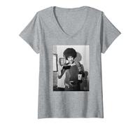 Mujer Phil Lynott Thin Lizzy Whisky En El Tarro 1973 Camiseta Cuello V