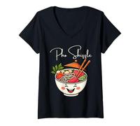 Mujer Pho Shizzle Divertido Fideos Vietnamitas Sopa Comida Asiática Camiseta Cuello V