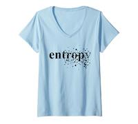 Mujer Physics Entropy Camiseta Cuello V