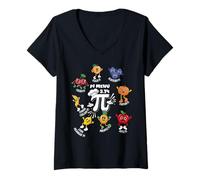 Mujer Pi Menú 3.14 Pi Feliz Día Pi Joke Pi Meme Pi Humor Camiseta Cuello V