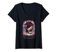 Mujer Pianista CANCIONES DE MAESTROS Intérpretes Aficionados Pros Pianista Camiseta Cuello V