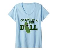 Mujer Pickle Soy una Especie de eneldo Grande Camiseta Cuello V