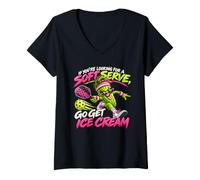 Mujer Pickleball If You'Re Looking For Soft Serve Go Get Ice Cream Camiseta Cuello V