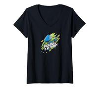 Mujer Pickleball Is My Therapy Funny Paddle Ball Player Gift Camiseta Cuello V