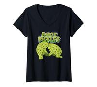 Mujer Pickles de Tobillo - BJJ Takedown Comedy Camiseta Cuello V