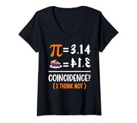 Mujer Pie es Igual a 3.14 Coincidencia Creo Que no Camiseta Cuello V