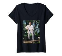 Mujer Pierce Brosnan Goldeneye Actor James Bond, de Michael Grecco Camiseta Cuello V