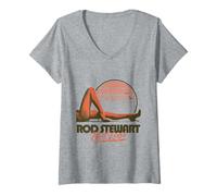 Mujer Piernas calientes de Rod Stewart Camiseta Cuello V