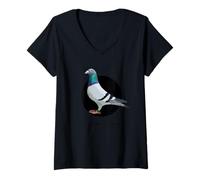Mujer Pigeon Racing Colombophile Duivensport Taubenzüchter Palomas Camiseta Cuello V