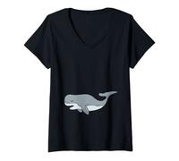 Mujer Pijama Niño, Snooze Light Niño, Cachalote, Dormir Camiseta Cuello V