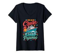 Mujer Pijama These Are My Cruise Ship Camiseta Cuello V