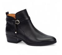 Mujer Pikolinos Daroca Cuero Negro Botines Cremallera Tacón Medio Comfrot Botas