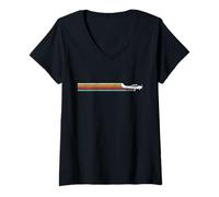 Mujer Piloto de avión Vintage C172 Camiseta Cuello V
