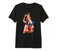 Mujer Pin up Camiseta Premium