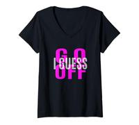 Mujer Pink Don't Let Me Stop You... Gráfico Rosa Camiseta Cuello V