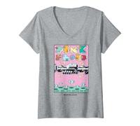 Mujer Pink Floyd 18 de Junio de 1975 Boston MA USA Main Release Camiseta Cuello V